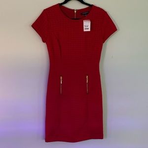 NWT Red Textured Dress